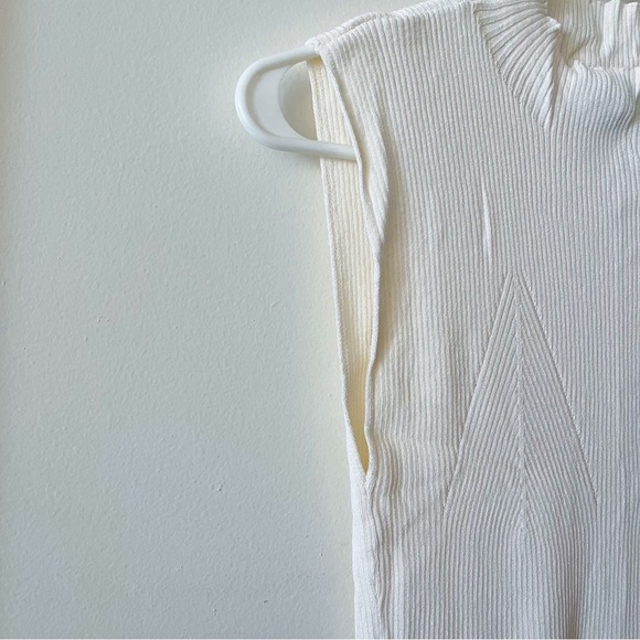 White Bodycon Midi Dress size M - Picture 4 of 6